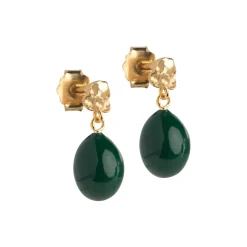 Poe studs, petrol green