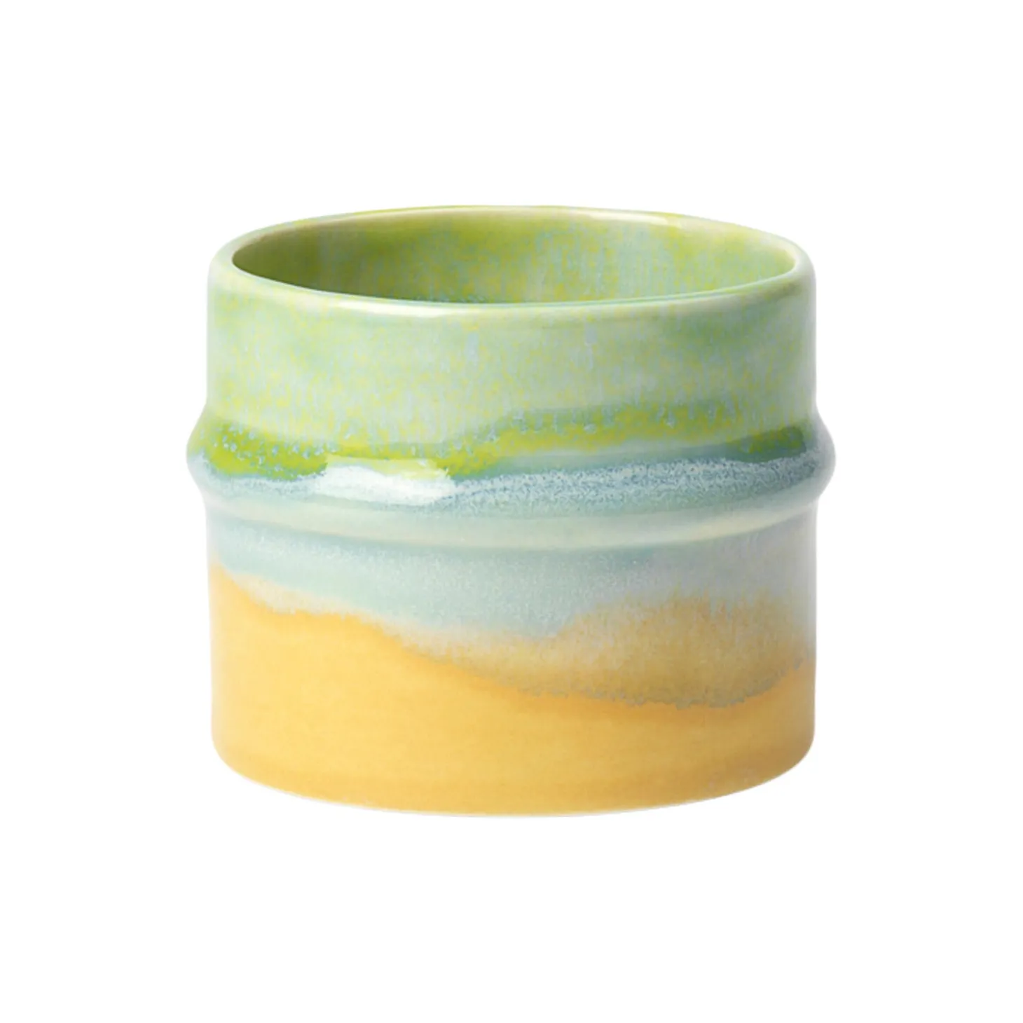 Poppery krus, apple green/mint/yellow