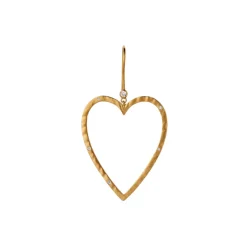 Power Heart Earring Single, gold