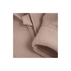 Pram Suit Ears Wool Fleece M, mahogany rose