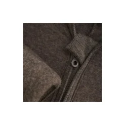 Pram Suit Ears Wool Fleece S, brown melange