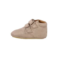 Prewalker lædersko, rose glitter suede