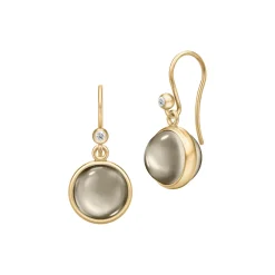 Prime Øreringe, gold/smokey