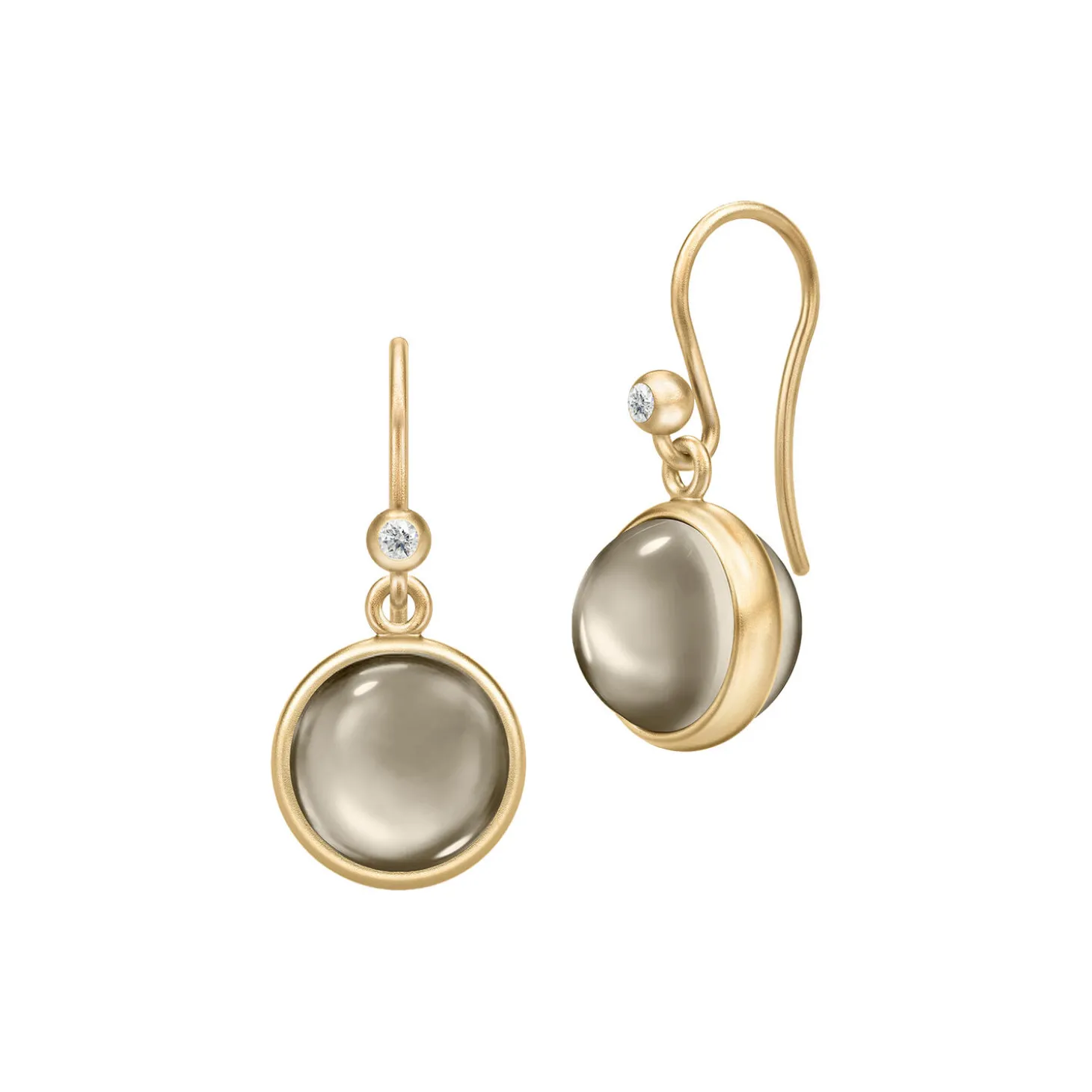 Prime Øreringe, gold/smokey