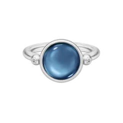 Prime Ring, silver/sapphire blue