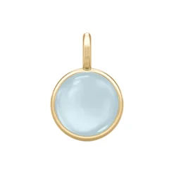 Prime Vedhæng, gold/milky aqua