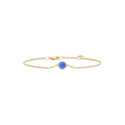 Primini Armbånd, gold/royal blue