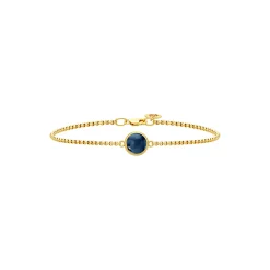 Primini Armbånd, gold/sapphire blue