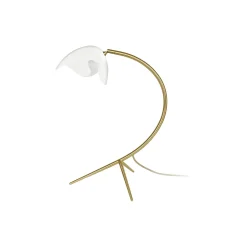 PS38 bordlampe, white/brass