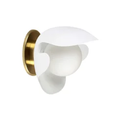 PS38 væglampe, white/brass