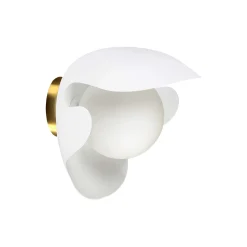 PS38 væglampe, white/brass