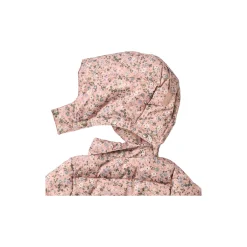 Puffer Coat Yrsa, rose powder flowers