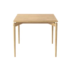 PURE spisebord L85, hvidolieret eg