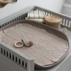 Pusleunderlag muslin, beige