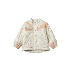 Quilt Jacket Inga, 9426 ivory cheked flowers