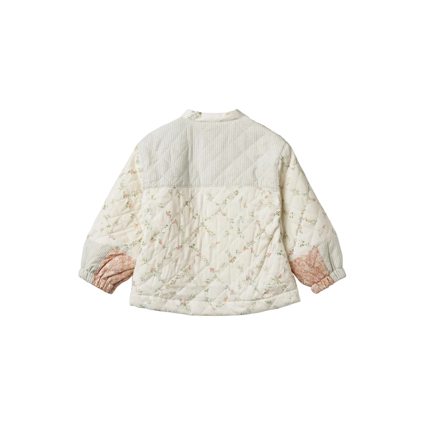 Quilt Jacket Inga, 9426 ivory cheked flowers