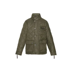 Quilted Boys Jacket, dark olive