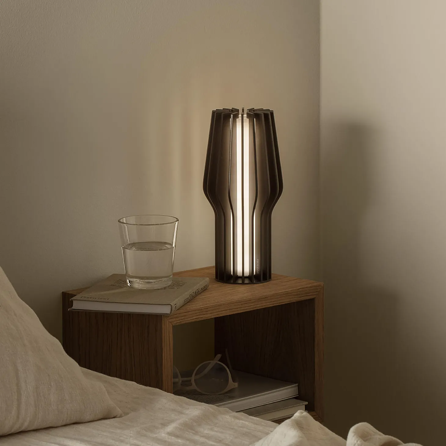 Radiant LED batterilampe, black