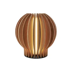 Radiant rund LED lampe, oak