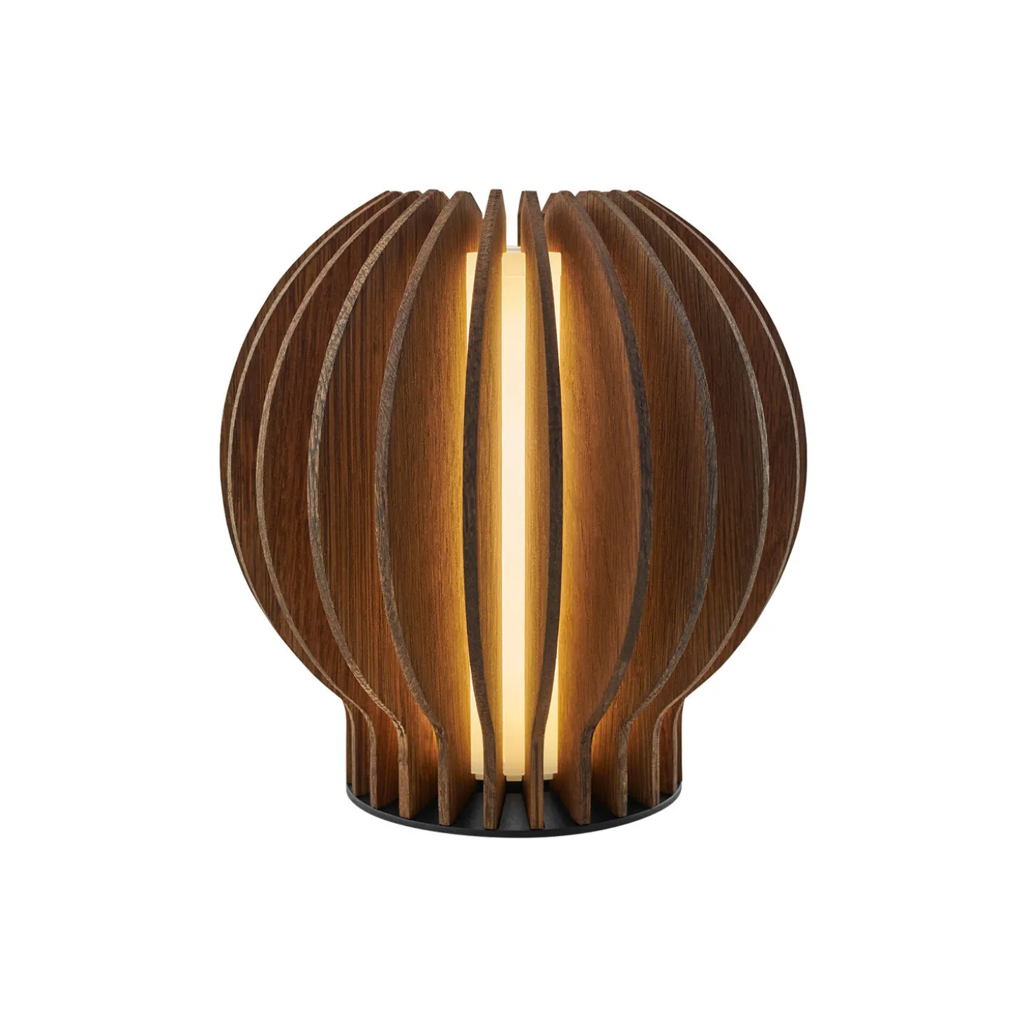 Radiant rund LED lampe, smoked oak