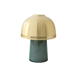 Raku SH8 transportabel bordlampe, blue green/brass