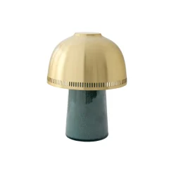 Raku SH8 transportabel bordlampe, blue green/brass