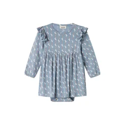 Ramona Frill LS Dress, unicorn dream