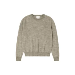 Raw Wool Light Sweater, oat melange