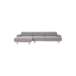 Reason 2-pers. sofa med chaiselong, Re-Wool 108