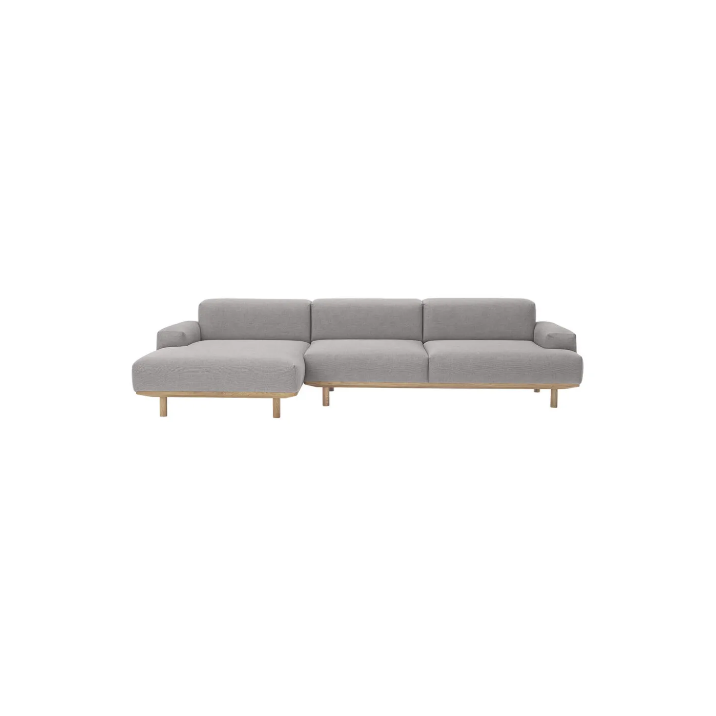Reason 2-pers. sofa med chaiselong, Re-Wool 108