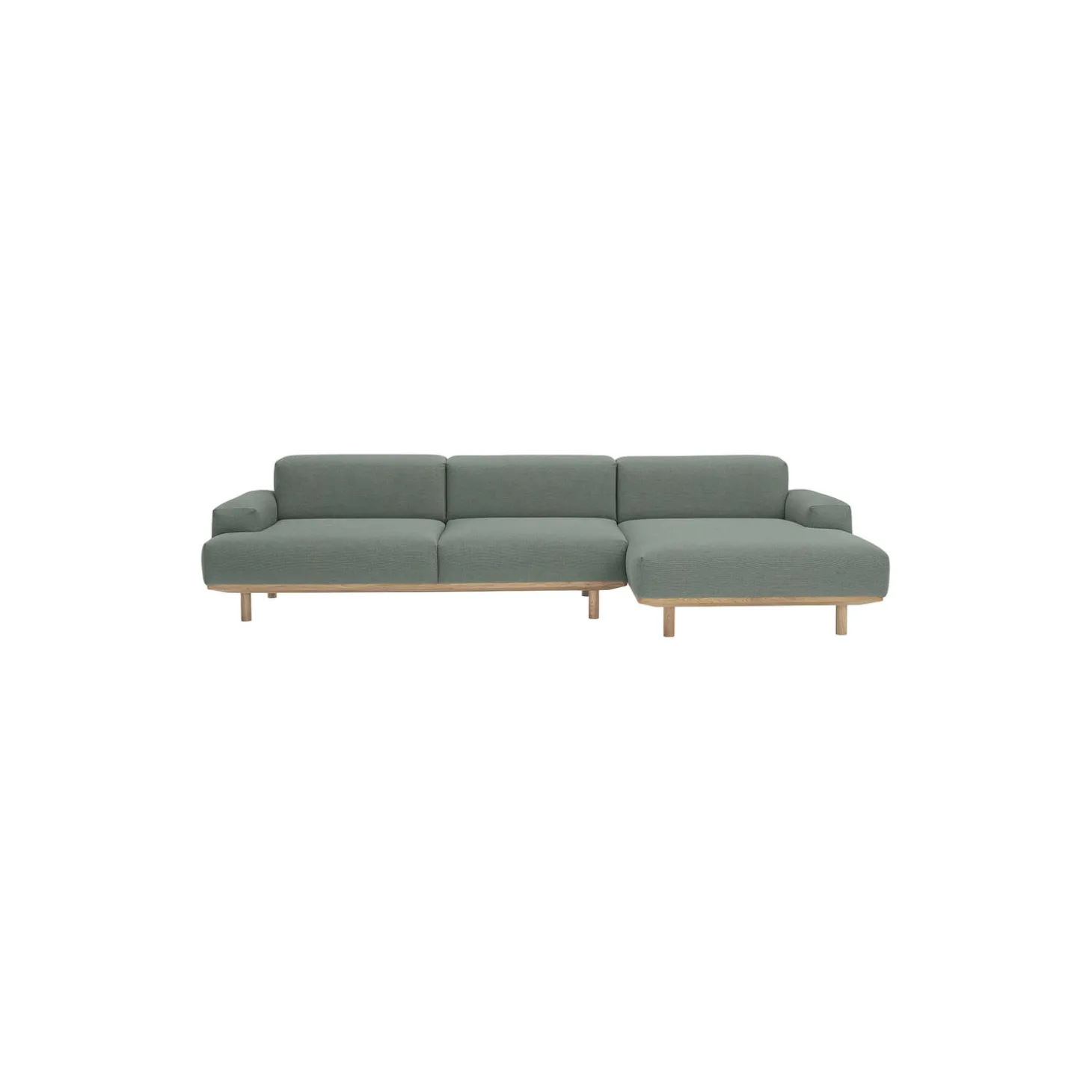 Reason 2-pers. sofa med chaiselong, Re-Wool 858