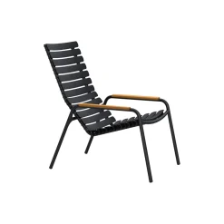 ReCLIPS bambus loungestol, black