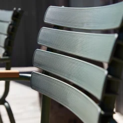 ReCLIPS bambus spisebordsstol, olive green