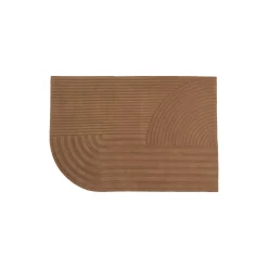 Relevo Rug, burnt orange