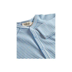 Rena LS Romper, blue stripe
