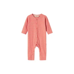 Rena LS Romper, red stripe