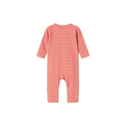 Rena LS Romper, red stripe