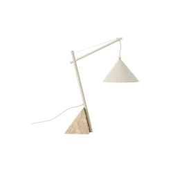 Reyna bordlampe, lys beige