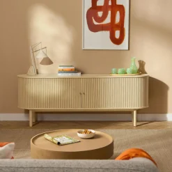 Reyna bordlampe, lys beige