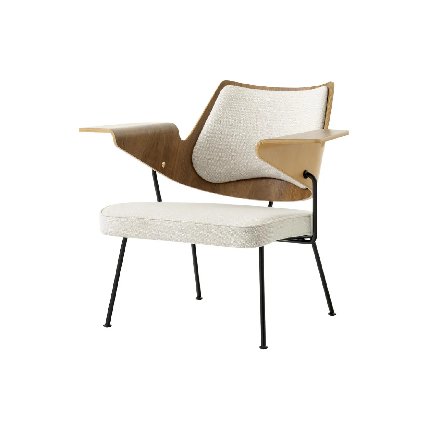 RFH RD8 Lounge Chair, walnut/beech/hallingdal 103