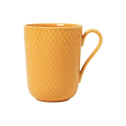 Rhombe Color krus med hank, gul