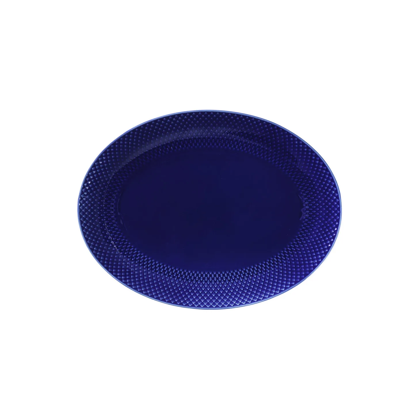 Rhombe Color ovalt serveringsfad, mørk blå