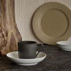 Rhombe Earth Frokosttallerken Ø 23 cm, clay