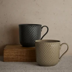 Rhombe Earth Krus med hank, slate