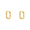 RIDDLE HOOP ØRERINGE, forgyldt