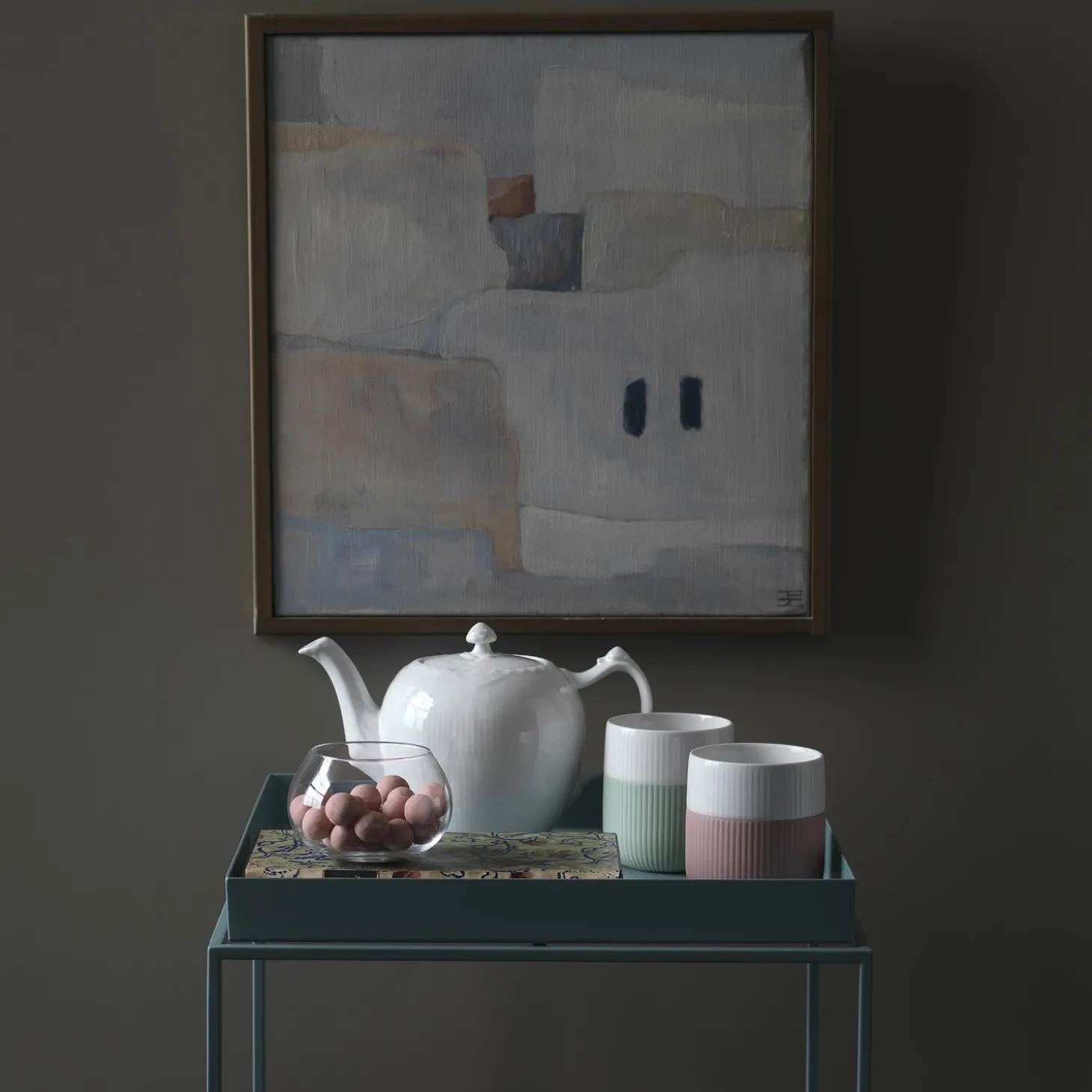 Riflet Contrast krus 35 cl, mos