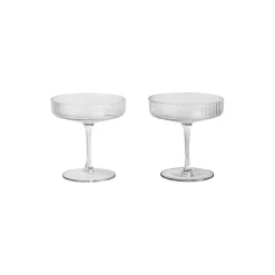 Ripple Champagne Saucers 2 pcs
