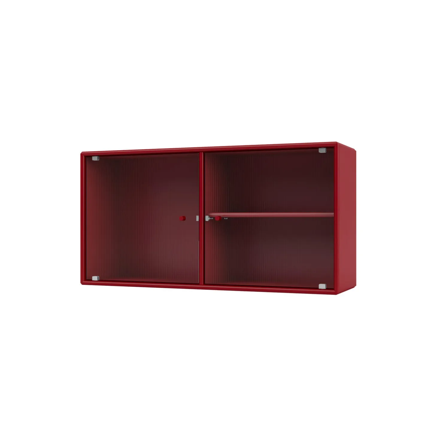 RIPPLE I vitrineskab, 165 beetroot