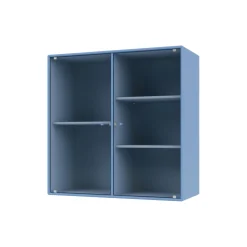 RIPPLE II vitrineskab, 154 azure