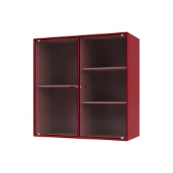 RIPPLE II vitrineskab, 165 beetroot